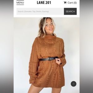 Lane 201 NWT burnt orange sweater dress